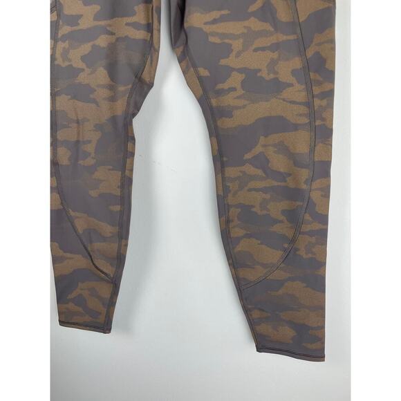 Athleta Rainier Reflective Tight Tights Camo Lux Buff Grey - Size L - Picture 4 of 9